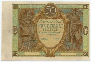 50 zloty 1929 - without series and numbering