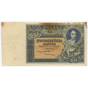 20 złotych 1931 - bez serii i numeracji