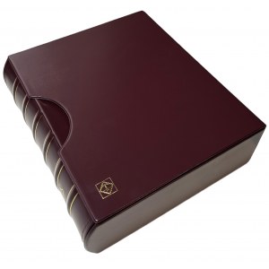 Leuchtturm GRANDE CLASSIC Giant coin and bill album with case - maroon