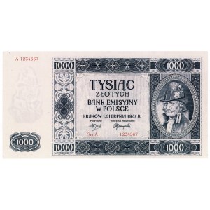 1,000 zloty 1941 - Krakowiak