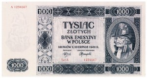 1.000 złotych 1941 - Krakowiak