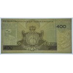 400 zlotých 1994 - reverz s úplnou tlačou, prázdny averz - PMG 66 EPQ