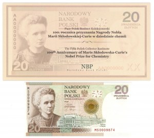 20 Zlato 2011 - Maria Skłodowska Curie - balení 25 kusů