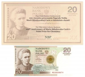 20 złotych 2011 - Maria Skłodowska Curie - Pakiet 25 sztuk