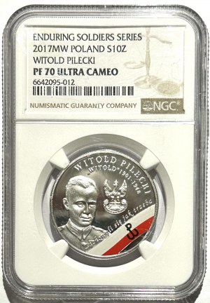 10 Oro 2017 - Witold Pilecki - PF 70 Ultra Cameo - MAX NOTA