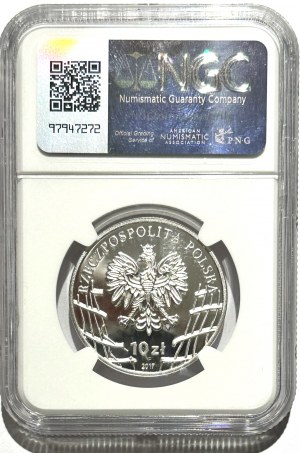 10 złotych 2017 - Witold Pilecki - PF 70 Ultra Cameo - MAX NOTA