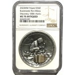 50 PLN 2022 - 100th year of the discovery of the complex of prehistoric flint mines KRZEMIONKI - NGC MS 70 ANTIQUED