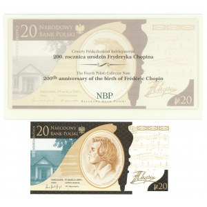 20 złoty 2009 - Frederic Chopin - Paket mit 70 Banknoten