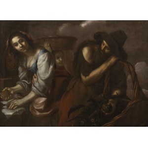 Mattia Preti (1613 - 1699), Mattia Preti (1613 - 1699) Ritratto di popolani