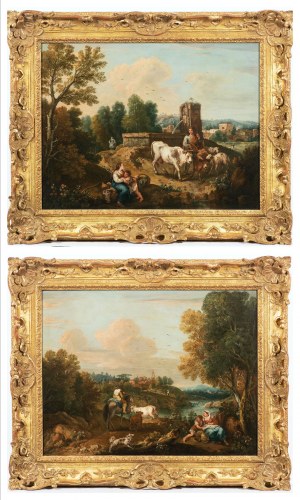 Francesco Zuccarelli (1702-1788), Pair of paintings by Francesco Zuccarelli (1702-1788)