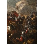 Antonio Calza (1658-1725) , Attributed, Antonio Calza (1658-1725) , Attributed Cavalry battle