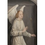 Germany, Late 15th Century, Germany, Late 15th Century The Angel of the Annunciation in a Stone Niche en grisaille