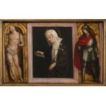 Florentine master, first half of the 16th century., Florentine master, first half of the 16th century. St Catherine of Siena between St Sebastian and a soldier saint (St Demetrios?)