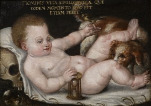 German Master late 16th century, German Master late 16th century Homo Bulla - Allegory of Vanitas