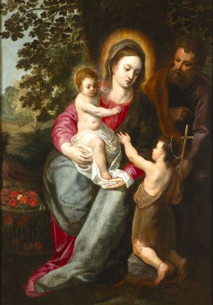 Hendrick van Balen (c. 1573-1632), Hendrick van Balen (c. 1573-1632) Mary with Child, St John the Baptist as Child and St Joseph.
