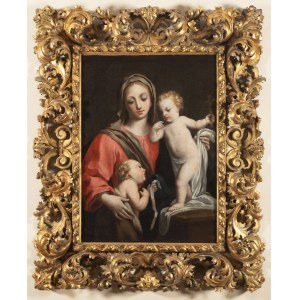 Jacopo Amigoni (1682-1752), Jacopo Amigoni (1682-1752) Madonna mit Jesuskind und Johannes dem Täufer