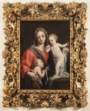 Jacopo Amigoni (1682-1752), Jacopo Amigoni (1682-1752) Madonna with baby Jesus and John the Baptist