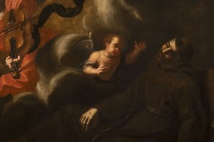 Master of the Neapolitan School of the 17th Century, Master of the Neapolitan School of the 17th Century. Vision of Saint Francis