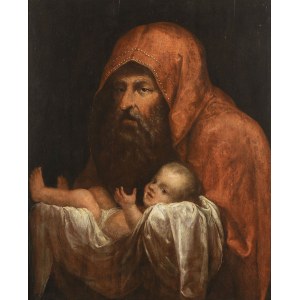 Maestro olandese, fine XVII secolo, Maestro olandese, fine XVII secolo San Simeone con Gesù Bambino