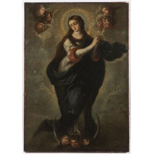 Španělský malíř 17. století., Spanish painter of the 17th century. Immaculata