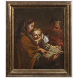 Malíř 18. století, Malíř 18. století Svatá Anna a Jáchym učí Marii