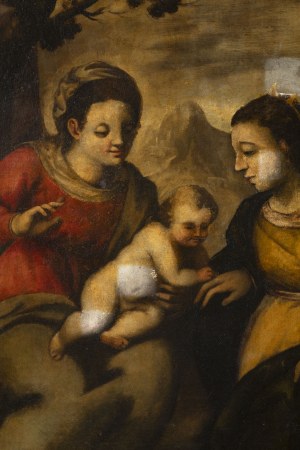 Italian Master 17th century, Italian Master 17th century The Mystical Marriage of Saint Catherine