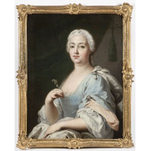 Jacopo Amigoni (1682-1752), Jacopo Amigoni (1682-1752) Portrét Márie Barbory z Braganzy, španielskej kráľovnej, 1747-1752