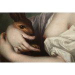 Rosalba Carriera (1675-1757) - Attribué, Rosalba Carriera (1675-1757) - Attribué Fille avec un lapin