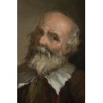 Johann Gabriel Lentzner (1737-1800) - Pripísaný, Johann Gabriel Lentzner (1737-1800) Pripísaný portrét starého muža
