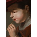 Jacob Adriaensz. de Backer (1608-1651) , Připsáno, Jacob Adriaensz. de Backer (1608-1651) , Připsáno Malý chlapec vyfukuje mýdlové bubliny