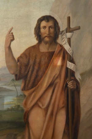 German Painter 18/19th Century, German Painter 18/19th Century John the Baptist