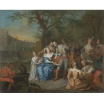 Franz Christoph Janneck (1703-1761), Franz Christoph Janneck (1703-1761) Hostina v parku Hudobná spoločnosť v parku