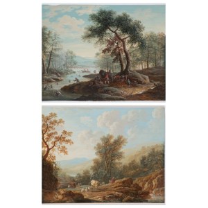 Karl Sebastian VON BEMMEL (1743-1796), Attribuito, Karl Sebastian VON BEMMEL (1743-1796), Attribuito Coppia di dipinti di paesaggio