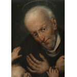 Italian painter probably 17th century, Italian painter probably 17th century Saint with the baby Jesus