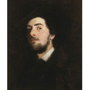 19th century painter, 19th century painter Portrait of a young man