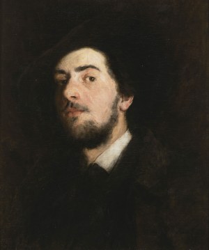 19th century painter, 19th century painter Portrait of a young man