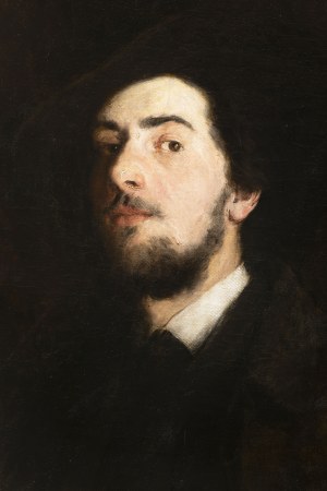 19th century painter, 19th century painter Portrait of a young man