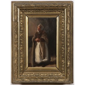 Painter of the 19th century., Malíř 19. století. Portrét orientální ženy.