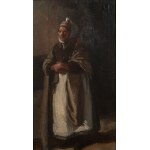 Painter of the 19th century., Malíř 19. století. Portrét orientální ženy.