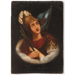 Peintre du XVIIIe siècle, Peintre du XVIIIe siècle Portrait d'un saint