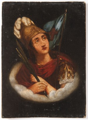 18th century painter, 18th century painter Portrait of a saint