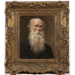 Gustáv Mallý 1879-1952, Gustáv Mallý 1879-1952, Portret starszego mężczyzny z brodą