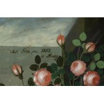 Maler 19. Jahrhundert, Maler 19. Jahrhundert Kinder mit Blumenkorb