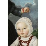 Maler 19. Jahrhundert, Maler 19. Jahrhundert Kinder mit Blumenkorb
