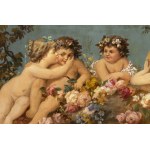 Austrian painter 19th century, Austrian painter 19th century `Cherubs`