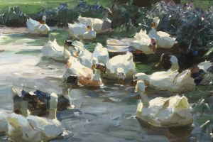 Alexander Koester (1864-1918), Alexander Koester (1864-1918) Ducks on a pond