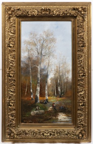 Georg Fischhof (1859 - 1914) Attributed, Georg Fischhof (1859 - 1914) Attributed Pair of landscape paintings