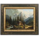 Peintre 19ème siècle, Peintre 19ème siècle Paire de paysages