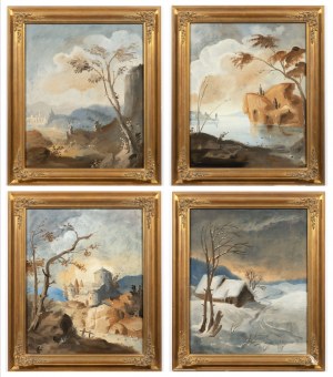 Painter around 1900, Painter around 1900 'The four Seasons'