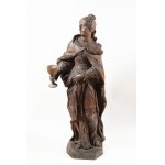 German sculptor 18th centur, Saint Barbara sculpture German sculptor 18th century